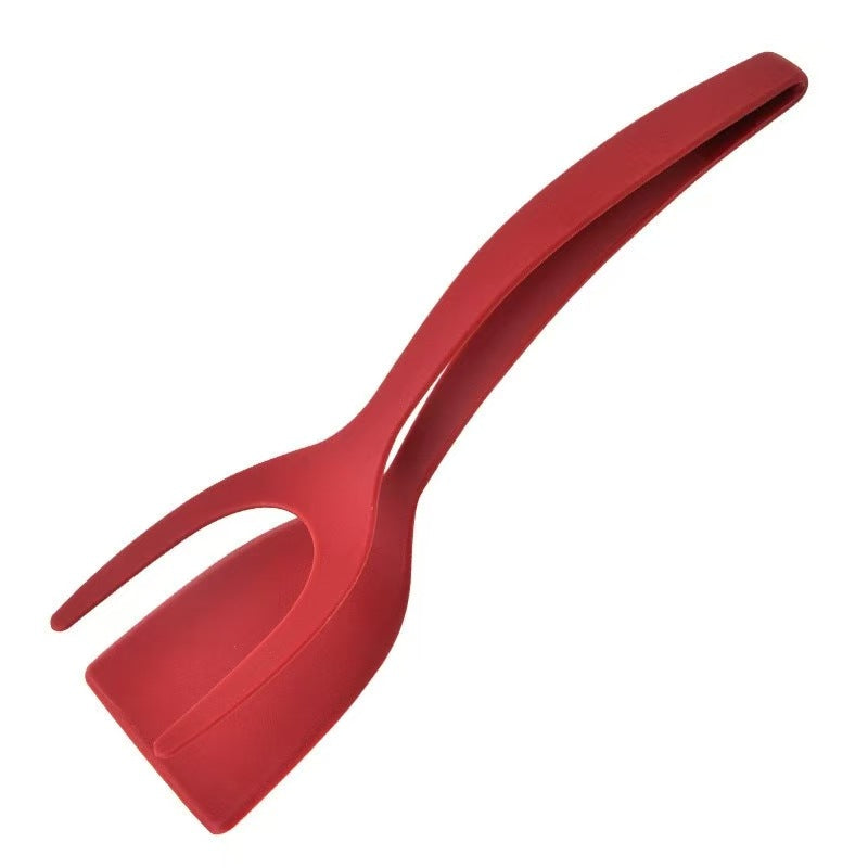 2-in-1 Stainless Steel Steak Flipper & Food Tong