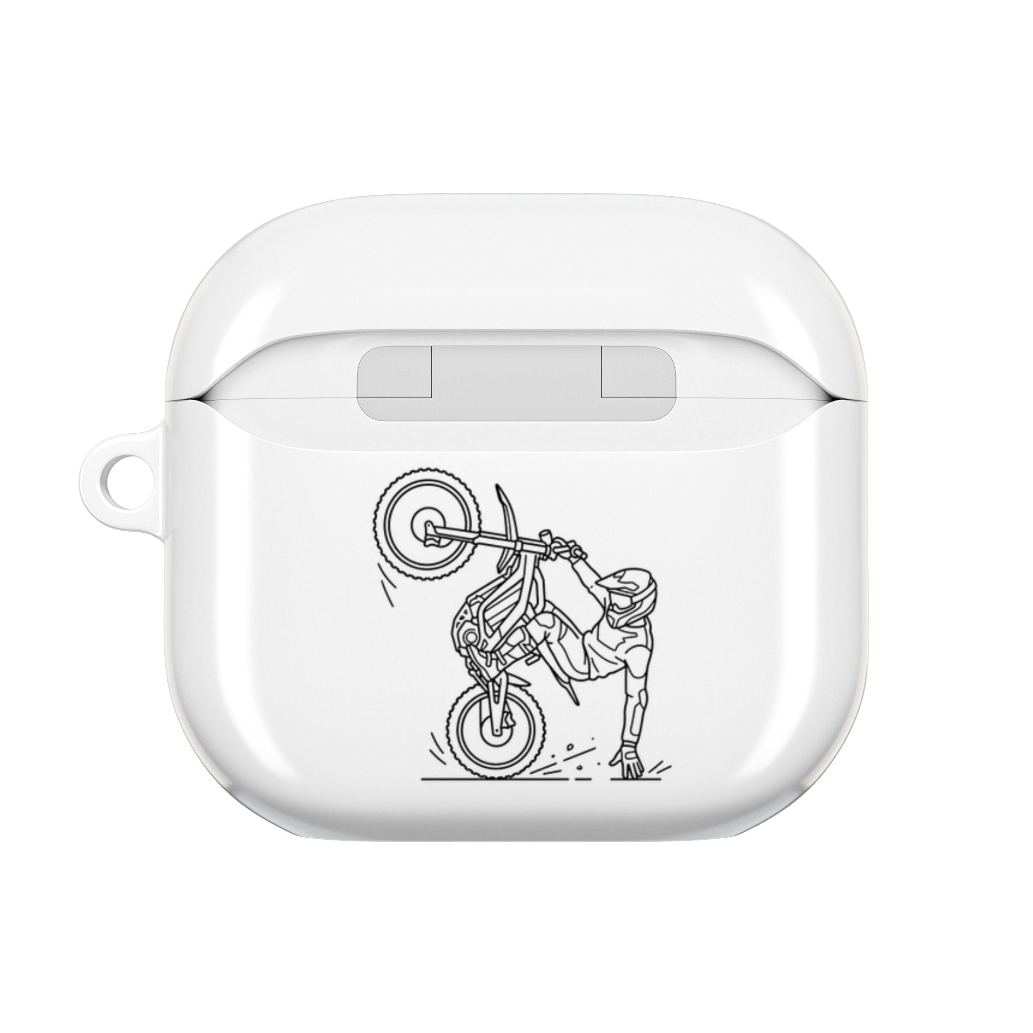 Roam Electric Dirt Bike AirPods Case — Rider Graphic & Logo Protective Cover