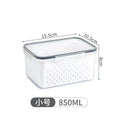 Double-Layer Refrigerator Draining Food Storage Box