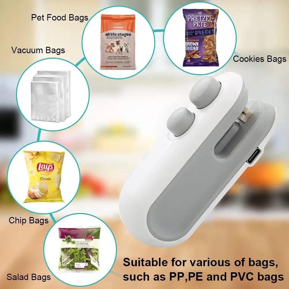 Portable Mini Heat Sealer & Bag Opener