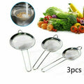 Stainless Steel 3 in 1 Liquid Colanders Set connors cooking products