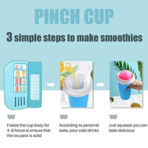Slushy Maker Portable Travel Ice Cup Homemade Freeze Drinks Cup useful products co
