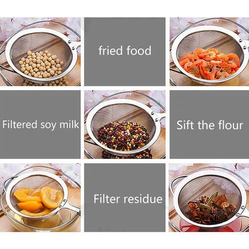 Stainless Steel 3 in 1 Liquid Colanders Set connors cooking products