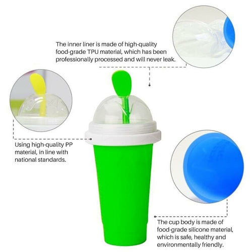 Slushy Maker Portable Travel Ice Cup Homemade Freeze Drinks Cup useful products co