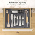 Silverware Drawer Organizer, Expandable Utensil Tray for Kitchen, BPA connors cooking products