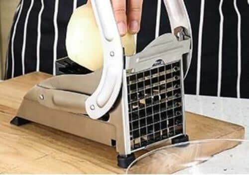 Stainless Steel French Fries and Potato Cutter with 2 Different Blades connors cooking products