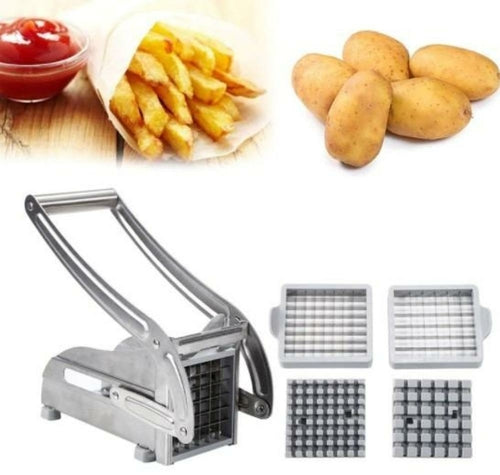 Stainless Steel French Fries and Potato Cutter with 2 Different Blades connors cooking products