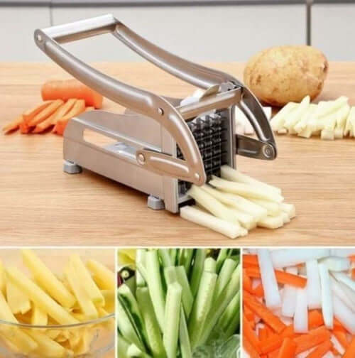 Stainless Steel French Fries and Potato Cutter with 2 Different Blades connors cooking products